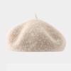 Knitted Beret Hat Wool Blend Pumpkin Beanie Fashion Painter Cap