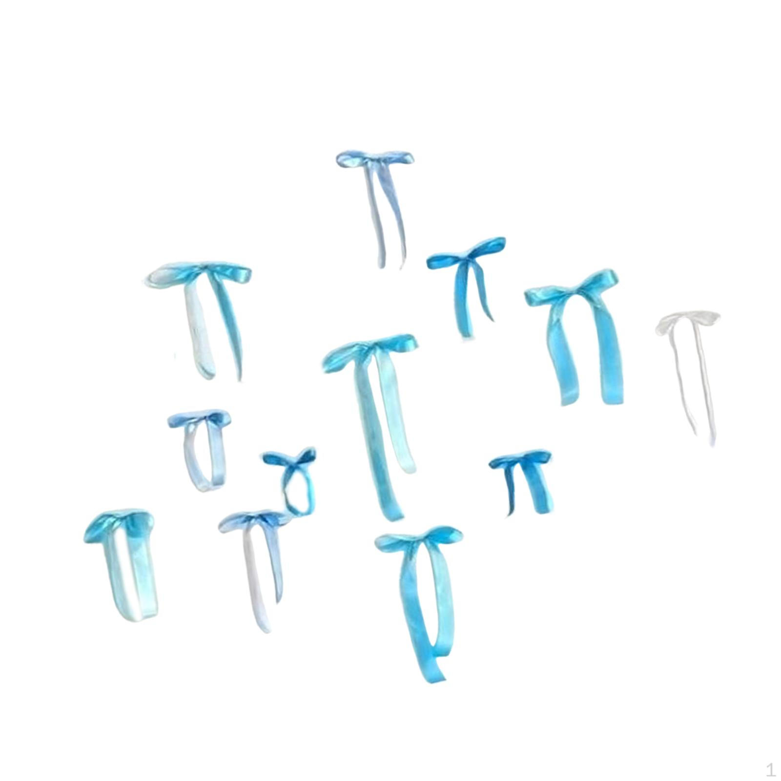 

12 Decorative Wall Bows, DIY Photo Backdrop for Parties синий
