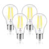 FLSNT LED Bulbs, E26 Base, Daylight White, 75W Equivalent, Edison Bulb, 8W, 5000K, 1055lm, Filament, for Chandeliers, Retro Bulbs, High Color