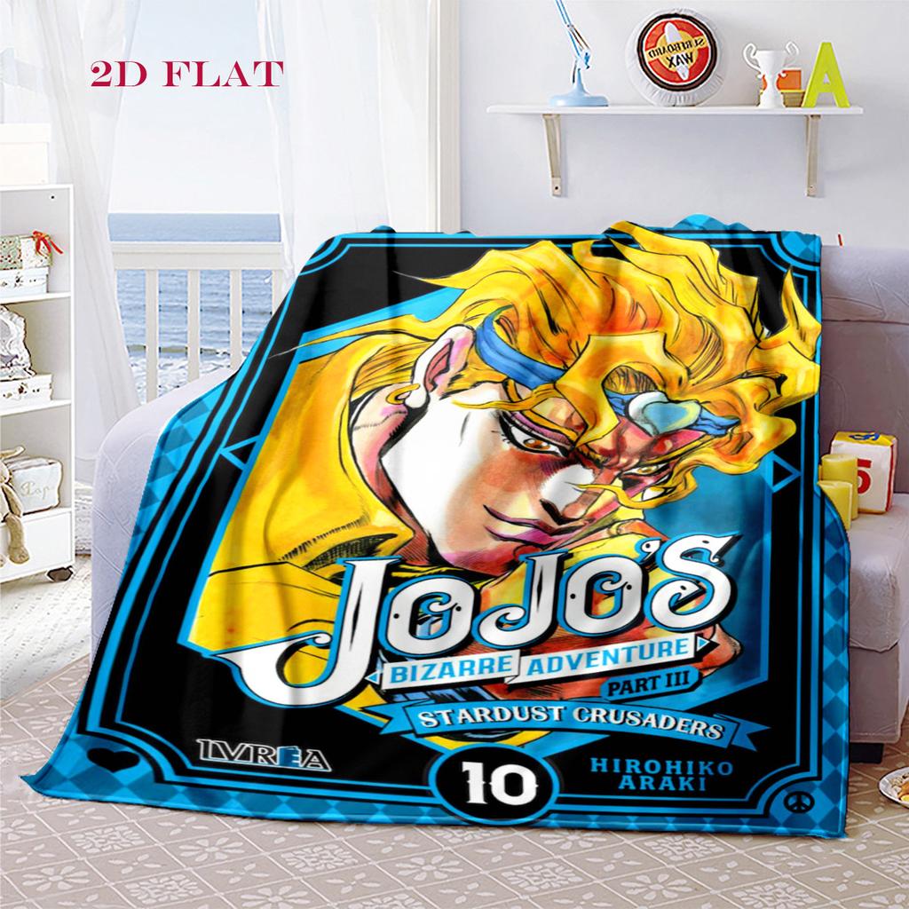 Jojo's Bizarre Adventure: Diamond Unbreakable blanket blanket Suitable for all seasons Digital printing bedroom Machine washable