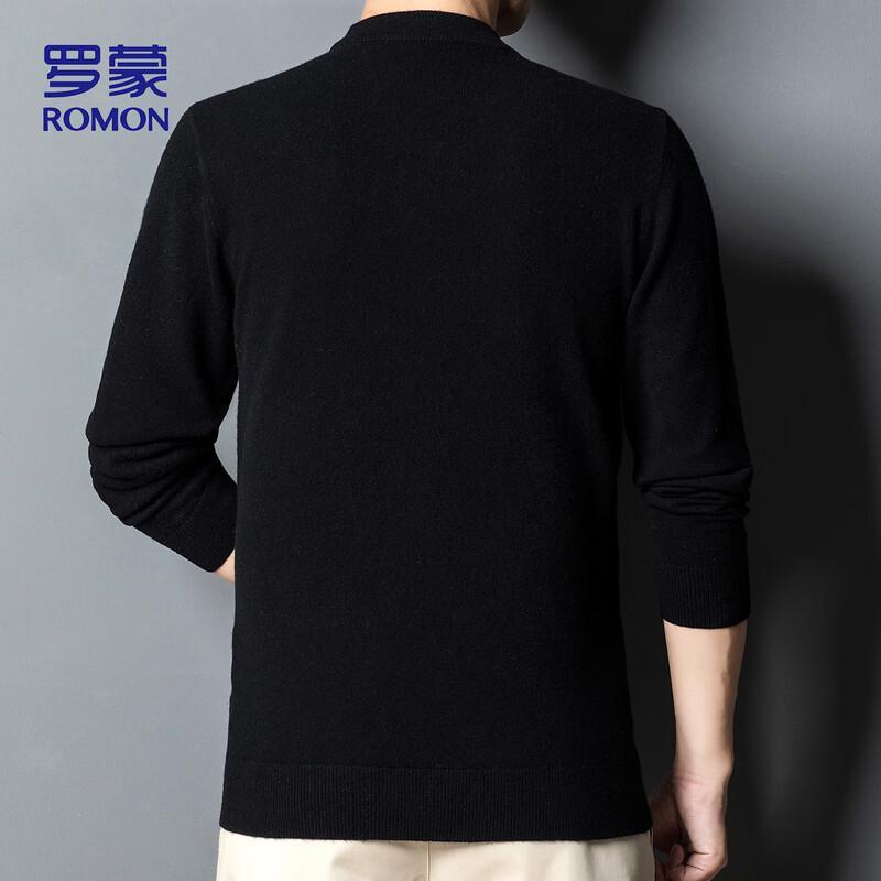 ROMON Men's Autumn/Winter Pure Wool Sweater