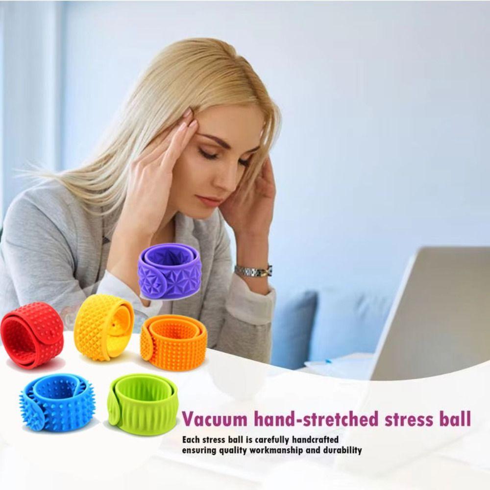 6pcs Wearable Design Silicone Slap Bracelets Childs Slap Band Toy Travel Must Haves