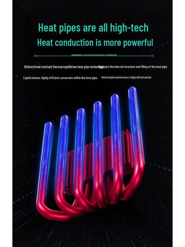 SNOWMAN Bingman MC45-6 Ultra-Thin ITX CPU Cooler with 6 Heat Pipes for AMD AM5/1700