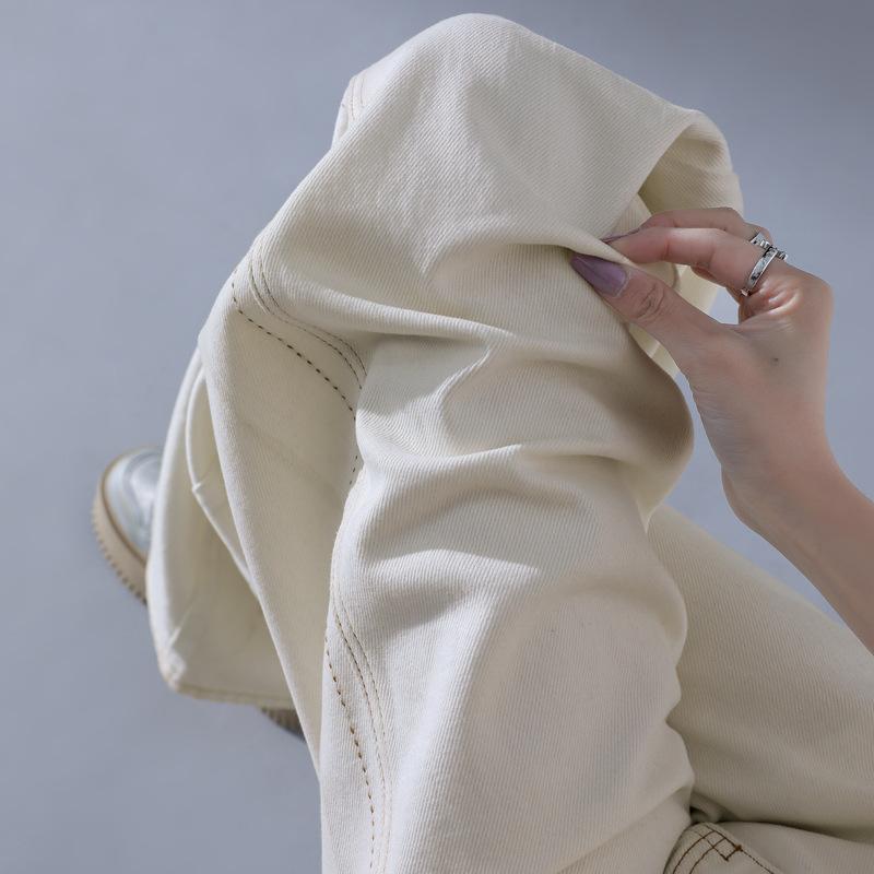 Scimitar Jeans for Women Spring High Waist Wide-leg Pants for Women Jeans for Women Slim Loose Straight Jeans for Women