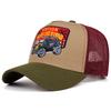 New Net Hat Coconut Tree Retro Convertible Car Truck Hat Men'S Street Hip Hop Hat Women'S Outdoor Sunshade Hat Baseball Hat
