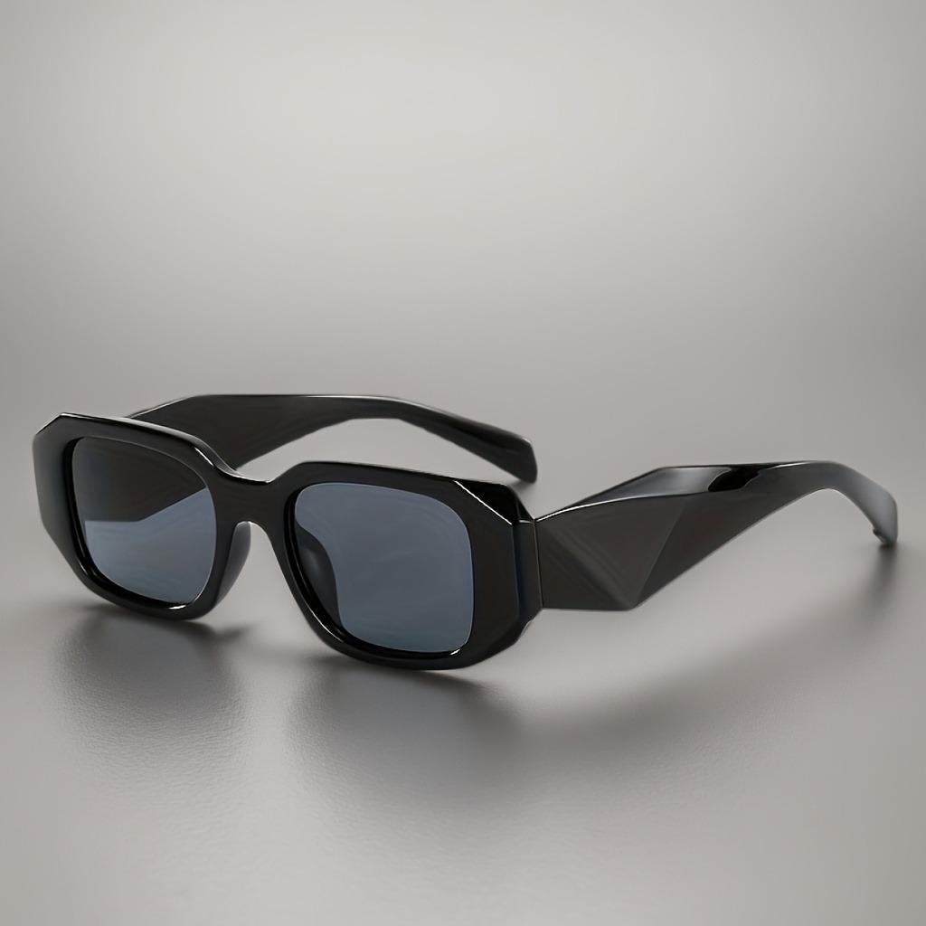 Stylish Rectangular Fashion Glasses for Men & Women Perfect for Parties Nightclubs Durable PC Frame Decorative Glasses