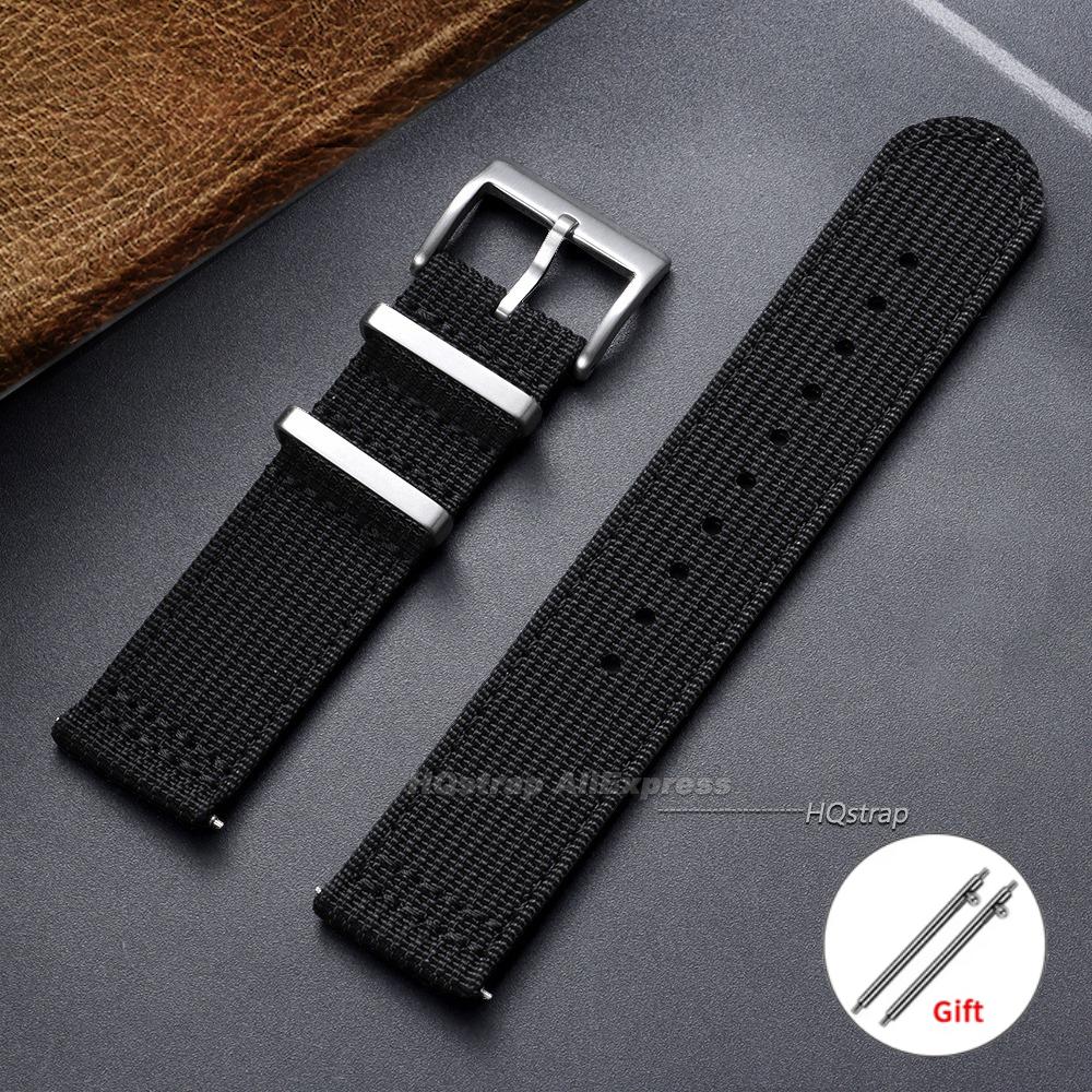 Curea de ceas din pânză și nailon 20mm 22mm Brățară universală cu eliberare rapidă pentru bărbați Femei Curea sport Accesorii pentru brățară smartwatch