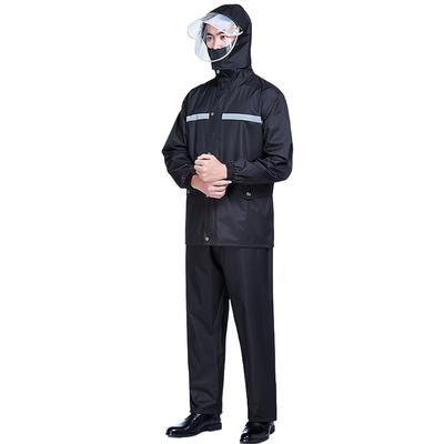 Rain Suits Black Versatile Reflective Lightweight Waterproof Foldable Breathable Raincoat with Rain