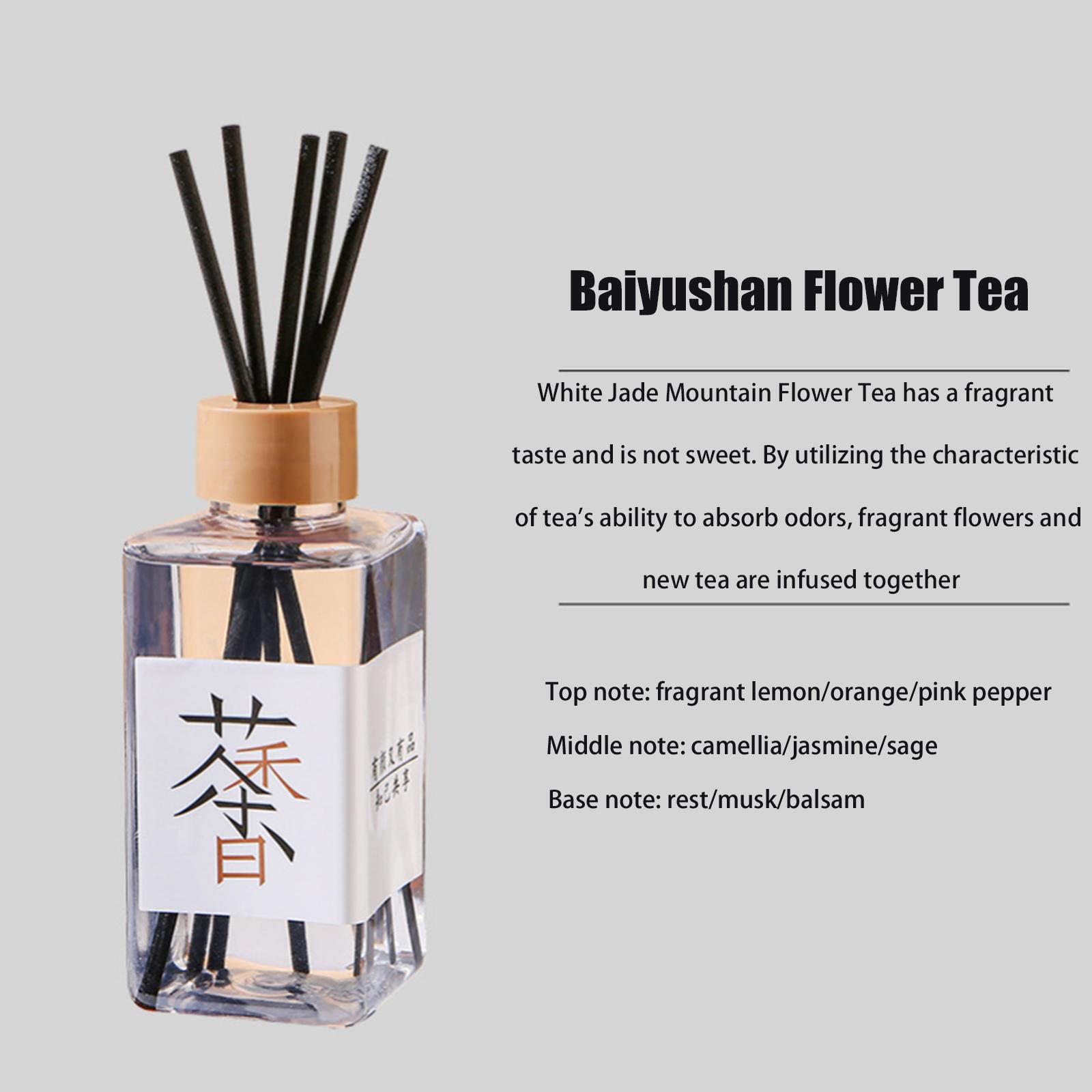 

1/2Pcs Fireless Aromatherapy Essential Oil Home Office Room Air Freshener Ornament Tea Fragrance Oil With Reed Diffuser Stick