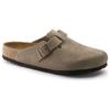 Birkenstock Boston Soft Footbed Suede Wide 'Taupe' Men's 0560771