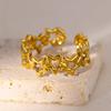 Women Rings Stainless Steel Gold Color Finger Ring for Female Simple Aesthetic Jewelry Accessories Handmade Gifts Anillos Mujer