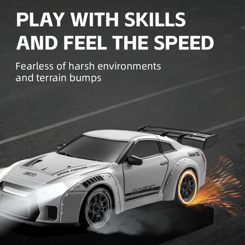 1: 24 RC Remote Control Car 4WD High-speed Drift Racing Car 2.4G Firelight Remote Control Car children Model Toy Gift