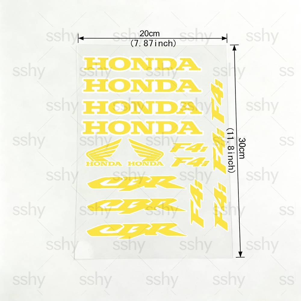 For HONDA CBR F4i 18 colors Motorcycle Reflective Stickers Waterproof Decals for Helmet Scooter Fuel Tank Toolbox Racing ZP8 vhbm0