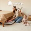 Interaktiver Lauflerner für Babys, höhenverstellbar, Schiebestange, Stopper, Pink und Grau