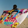 Cute B-BettyS Boop Microfiber Blanket Quick Drying Beach Towels Oversized Printing Super Absorbent Pool Towel Blanket