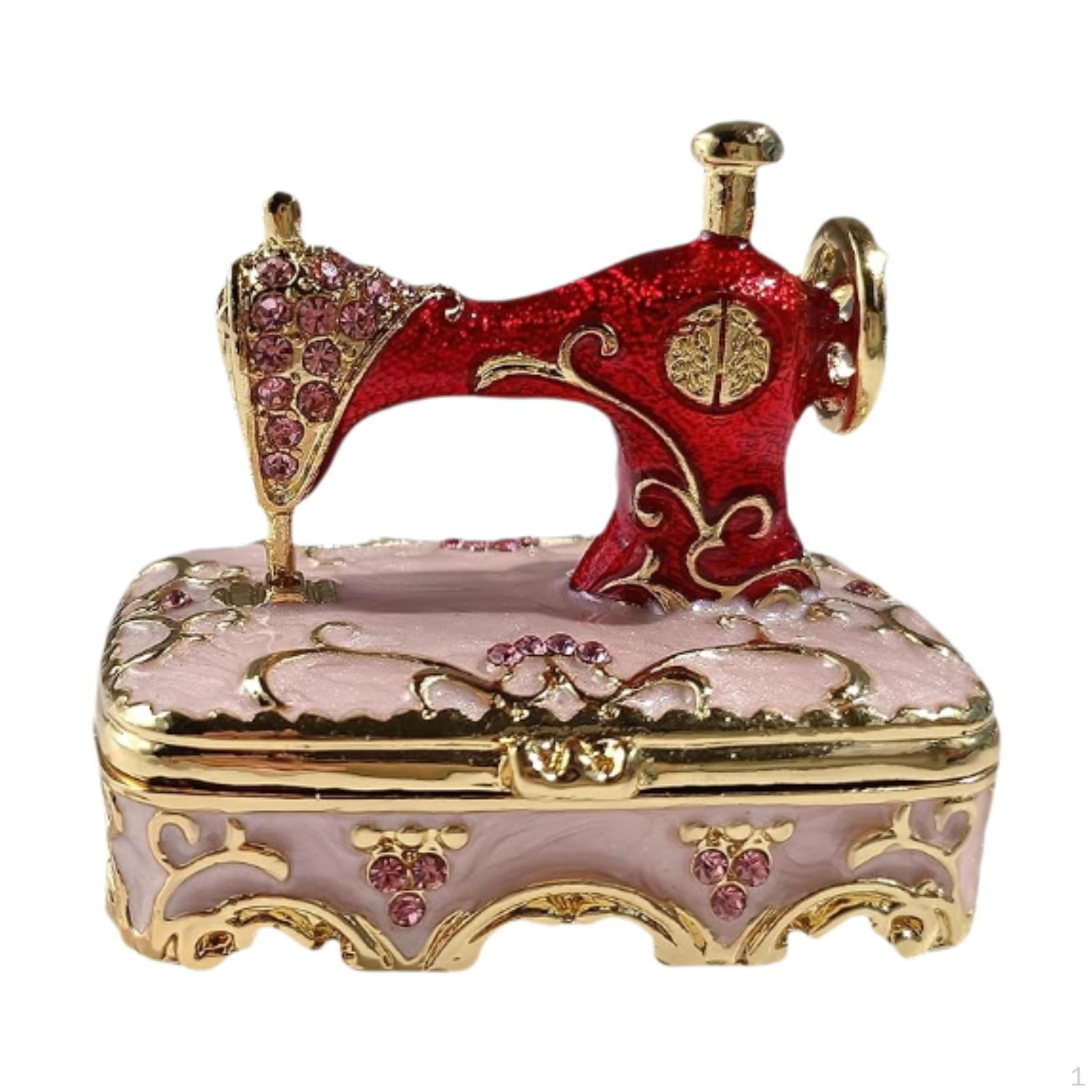 

Шкатулка для ювелирных изделий, швейная машина, творческое искусство, ремесла, футляр, доска для хранения сокровищ, полка для спальни