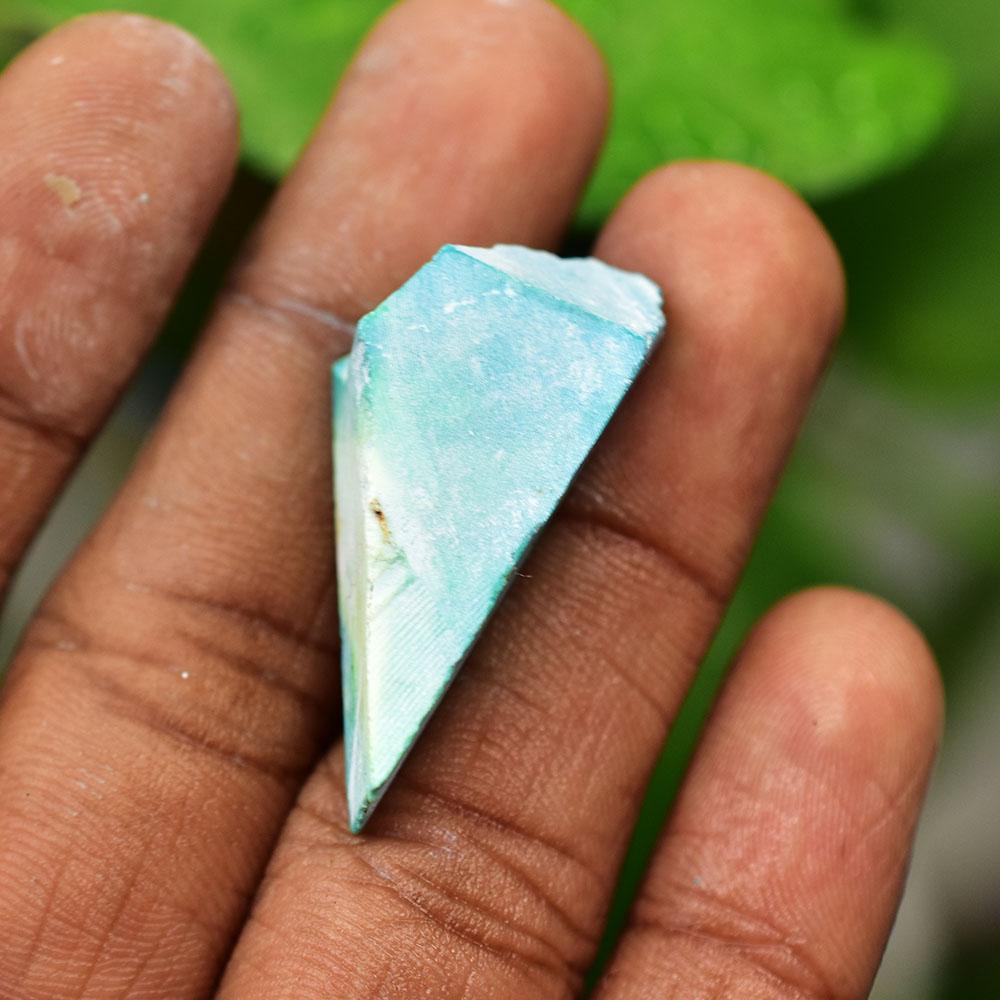 Natural Blue Turquoise Loose Gemstone 31 Ct Uncut Raw for Collectors for Gemstone Collections