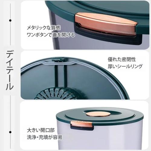 Rice Storage Container with Rice Dividers, 5kg/10kg/15kg Capacity, Airtight, Moisture-Proof, Large Capacity Storage Tank with Lid, 360-Degree Airtight