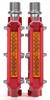 CXWXC Red Aluminum Reflective Machined Platform Bicycle Pedals