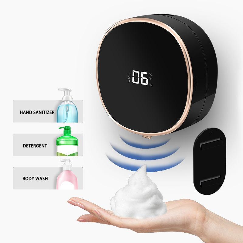 Automatic Rechargeable Electric Wall Mount Auto Dish Liquid Soap Dispenser Sensor Foaming Smart Touchless for Kitchen Bathroom