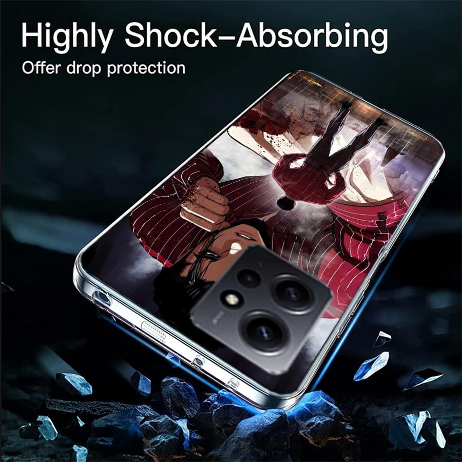 Jonggun Lookism Phone Case For Redmi 12 13C 12C 15C 9 10 10C Note 13 Pro Plus 14 15 Pro 9T 9C 9A TPU Soft Cover Clear Cell Case