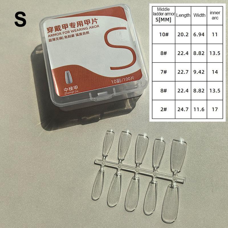 100pcs Short Almond Frosted Clear Fake Nails Perfect For Nail Design And Salon Extensions Perfect For Dating And Everyday Wear