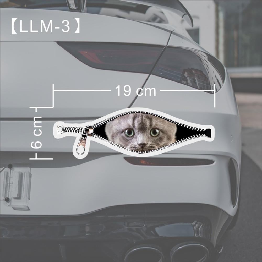 Scratch Covering Car Stickers Creative Car Decorative Sticker New Zipper Stickers  Car Window Glass
