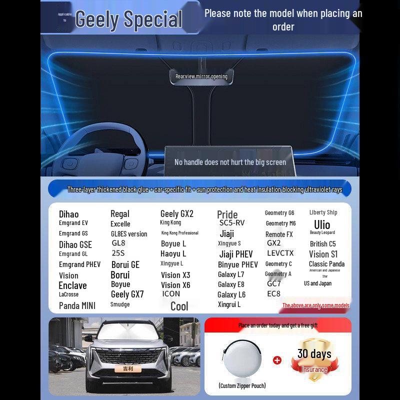 Car Sunshade Windshield Curtains - Heat Insulation & Summer Cooling