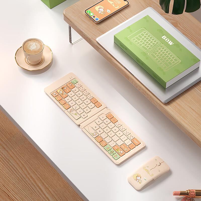 B.O.W Portable Wireless Bluetooth Keyboard & Mouse Combo