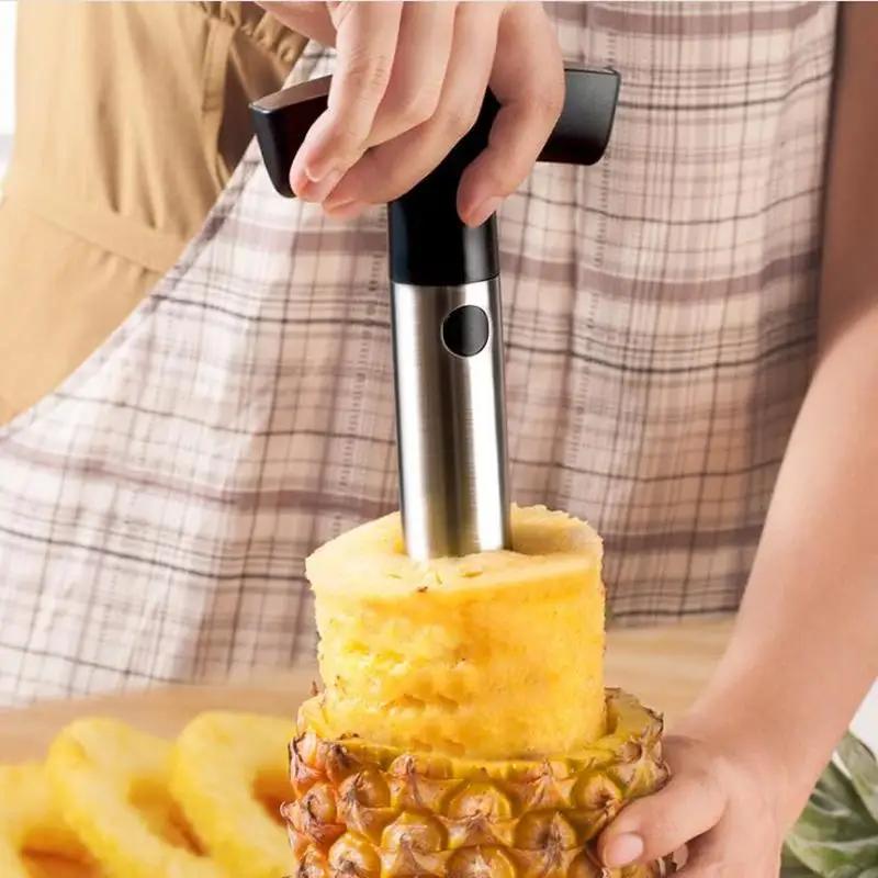 1Pc Stainless Steel Easy To Use Pineapple Peeler Accessories Pineapple Slicers Fruit Knife Cutter Corer Slicer Kitchen Tools