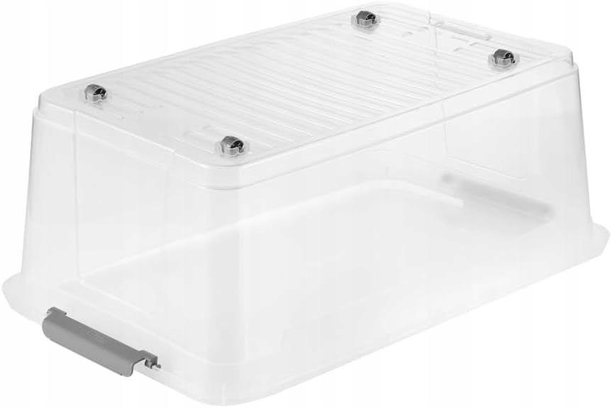 Box Container With Lid Plastic On Wheels Keeper Leo 37 5 1 Pc