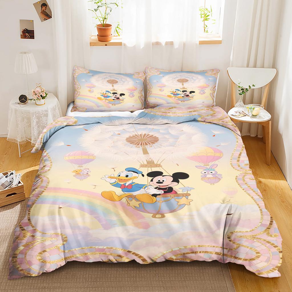 Mickey Anya Forger Duvet Cover Set Comforter Bedding 3d Children'S Bedding Set 3-Piece 1 Quilt Cover King Size