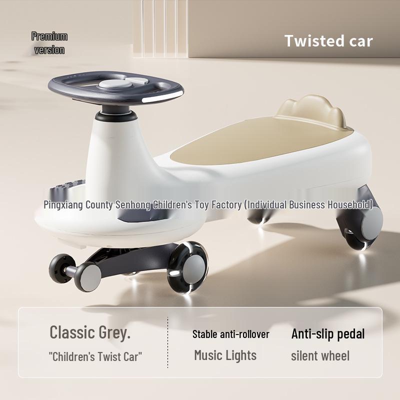 

Бесшумная машина-перевертыш с защитой от опрокидывания для детей 1-3 лет: Самокат для малышей и взрослых с багажным ящиком