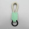 High-end Handmade Leather Woven Keychain with Printed Logo
