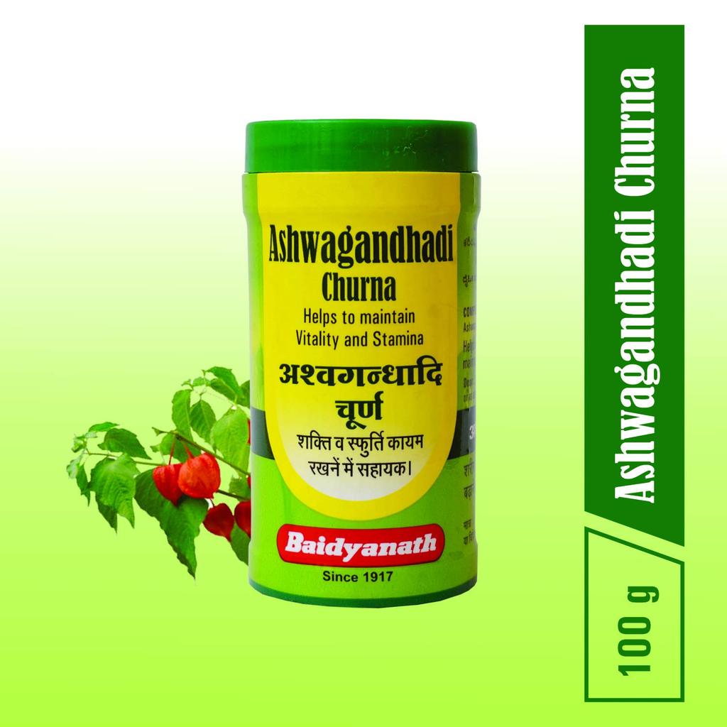 Baidyanath Asli Ayurved Ashwagandhadi Churna 100 g Pack Of 1 Powder For Stamina Immunity Support