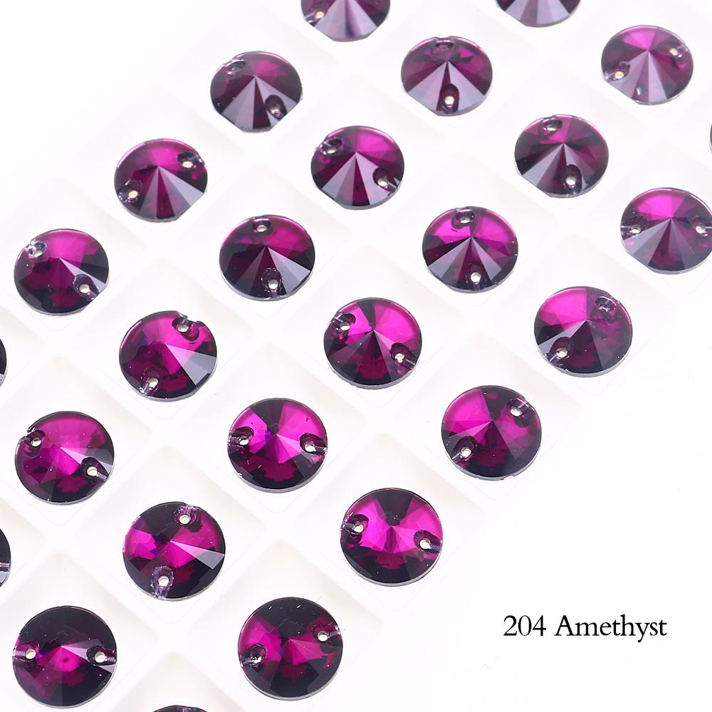 Dongzhou Crystals Rivoli Shaped Flatback Sew On Rhinestones Non Hotfix Crystal Beads Garment Shoes Sewing Accessories