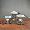 With Stand Holder Stainless Steel Pour Over Coffee Dripper Drip Tools Coffee Filter Cone Strainer