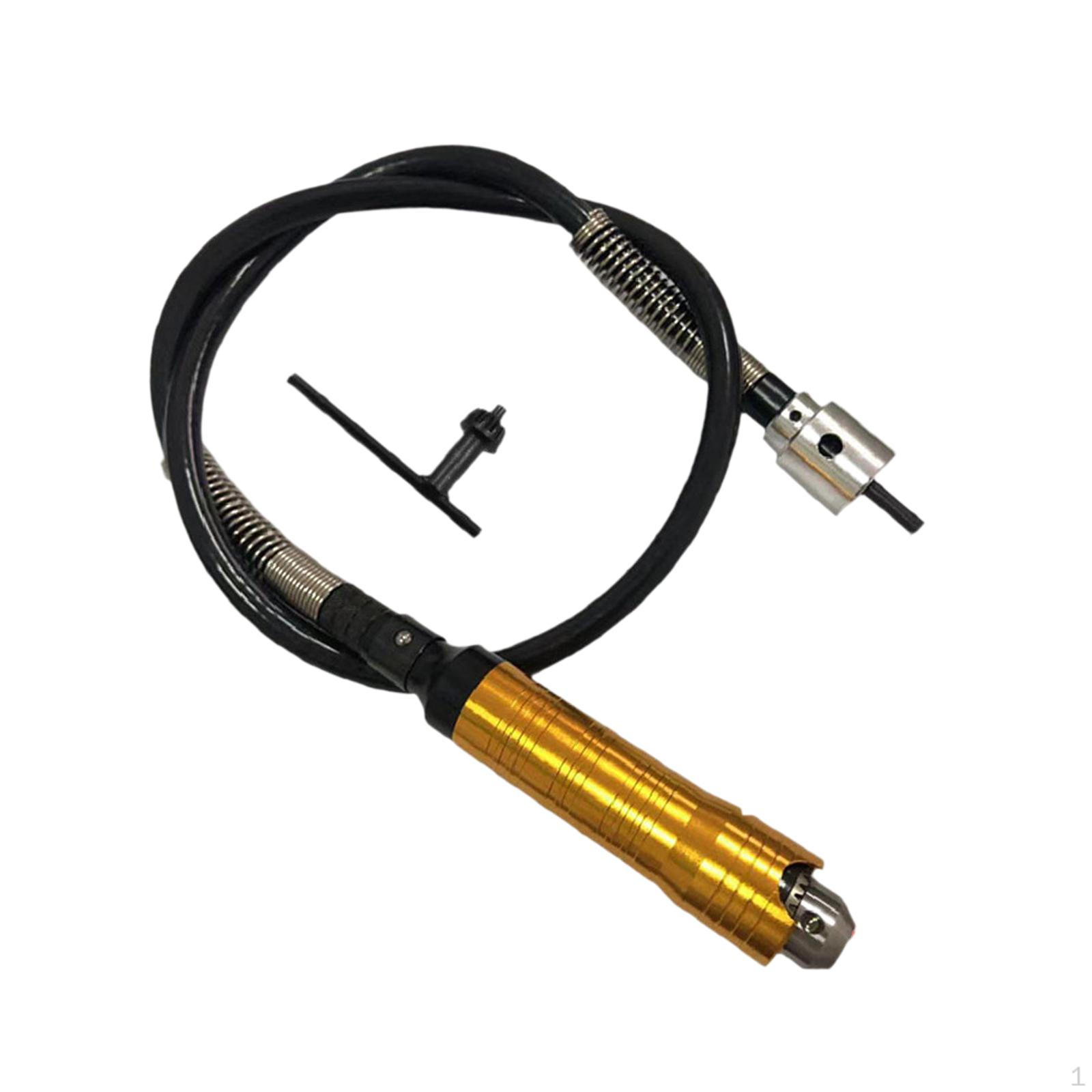 

Adapter Attachment Extension Sturdy Flexible Shaft for Electric Drill Rotary Grind Tool Carving Rubber