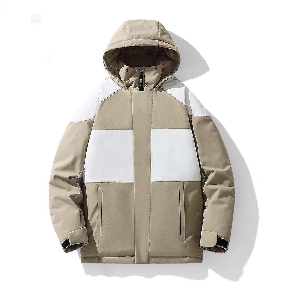 Winter Couple's Cotton-padded Clothes Are Warm and Thickened, and Men's and Women's Sports Cotton-padded Jackets Are The Same.