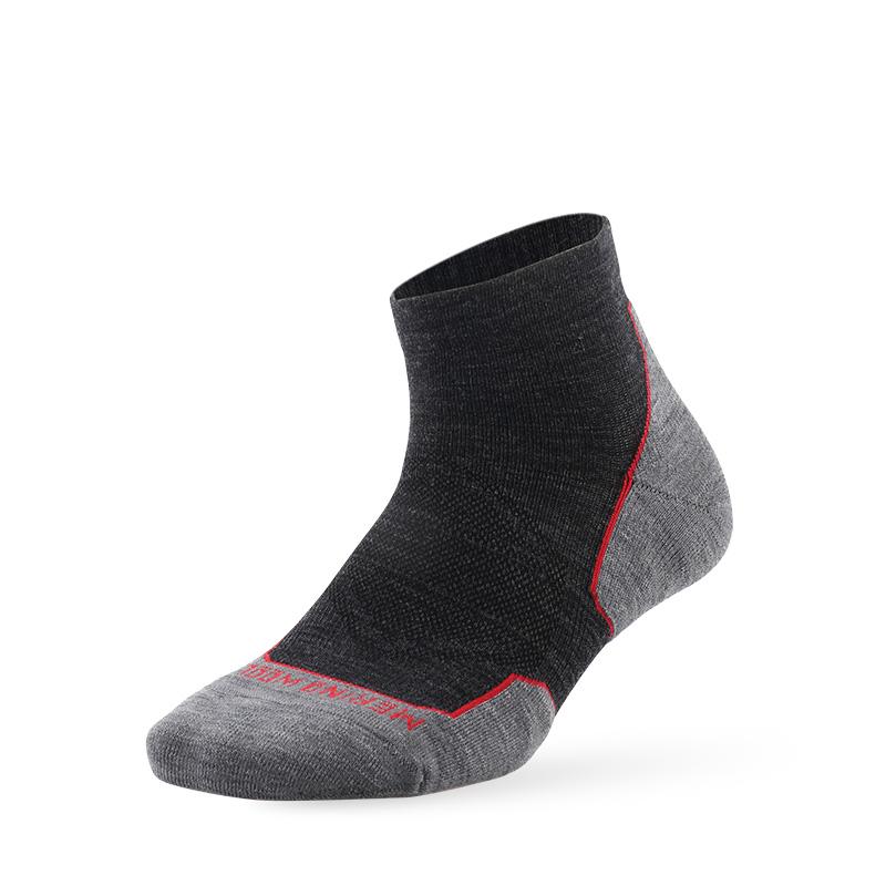 ZEALWOOD Marathon Laufsocken, Herren Damen Outdoor Merino Wolle Sport Kompressionssocken Atmungsaktiv Gepolstert Radfahren 1/3 Paare