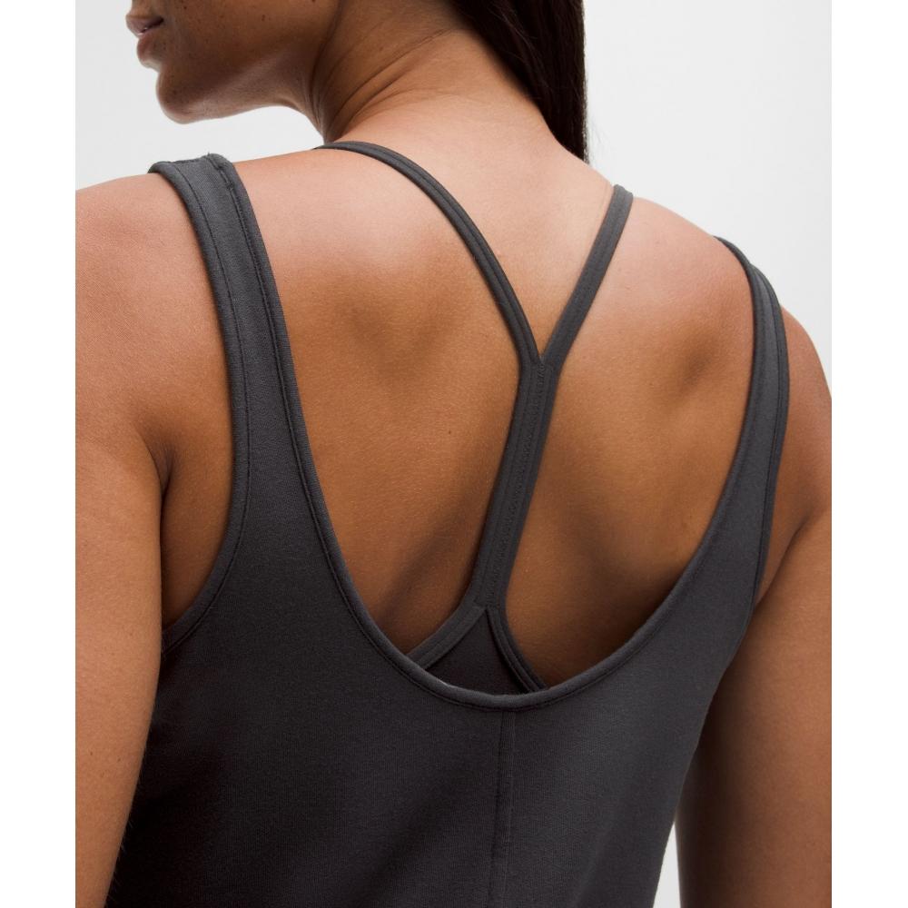 Lululemon Becalm V Neck Tank Top Black