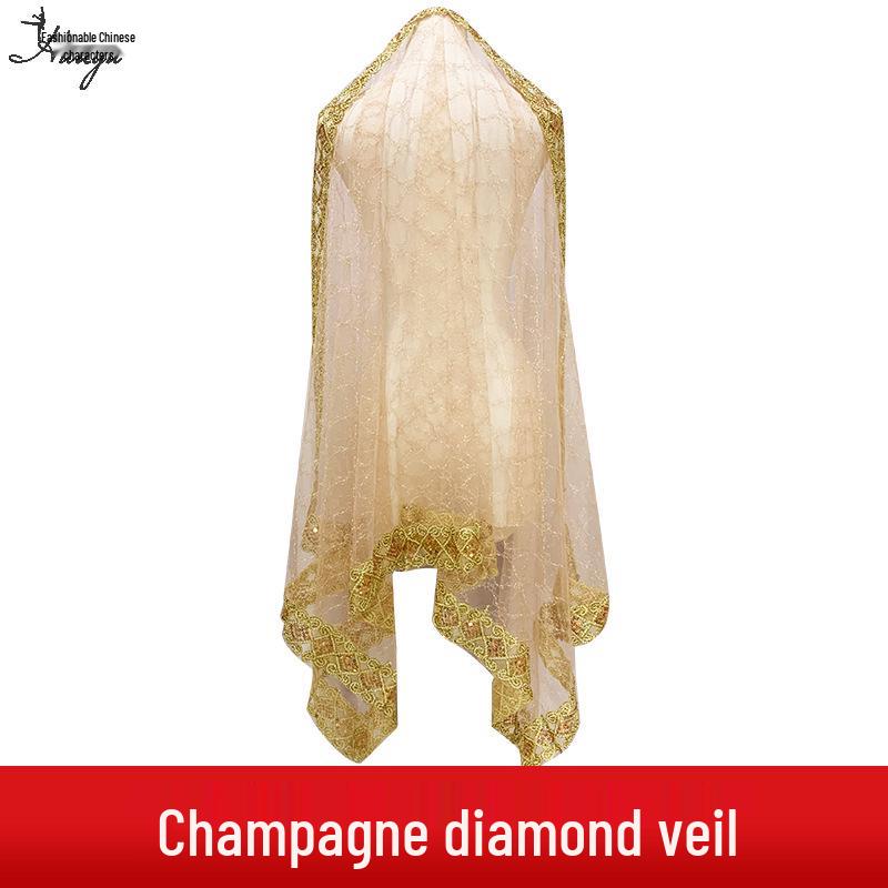 Belly Dance Bollywood Scarf Veil – Women's Hot Stamping Dance Accessory