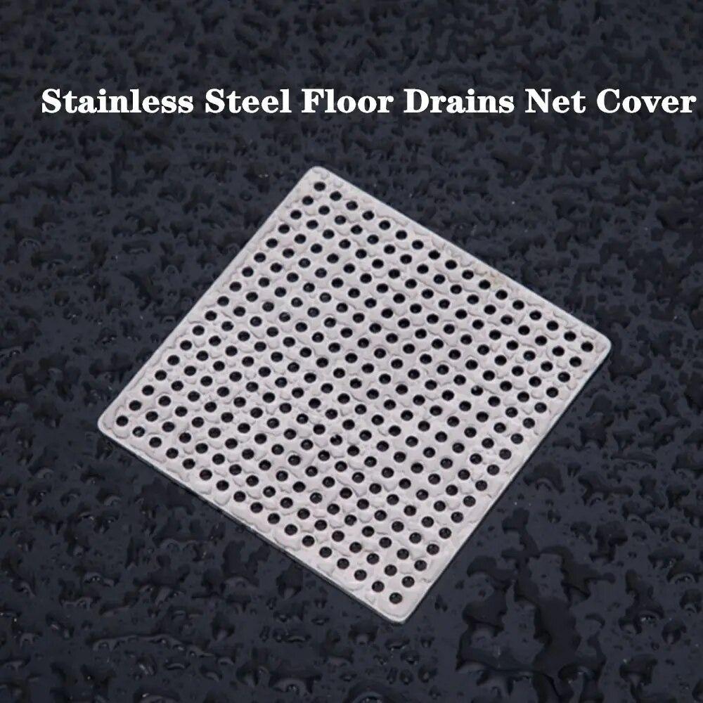 Square Drainage Net Cover Easy To Install and Clean Sink Strainer Floor Drains  Garden