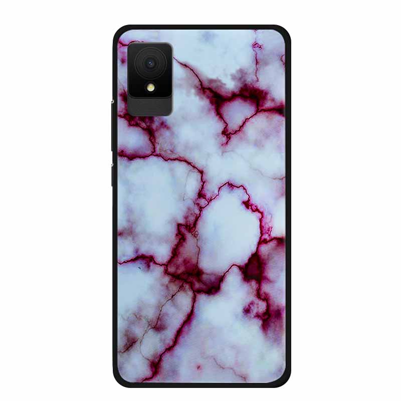 Für TCL 505 Handyhüllen Rückabdeckung Für TCL 502 Schwarzer Rand Silikon TPU Funda für TCL505 Marmor Weiche Hülle Bunte Hülle Bumper