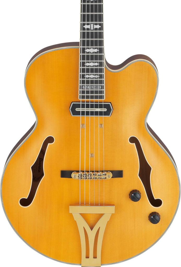 IBANEZ Modello Pat Metheny Ambra Naturale Bassa Lucentezza Acustica PM3C-NAL (Chitarra Completa)