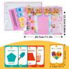 96 Color Geometry Cognitive Learning Education Cards Children'S Early Education Puzzle Thinking Training