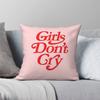 Girls Don'T Cry Square Pillowcase Polyester Linen Velvet Printed Zip Decor Pillow Case Sofa Cushion Case