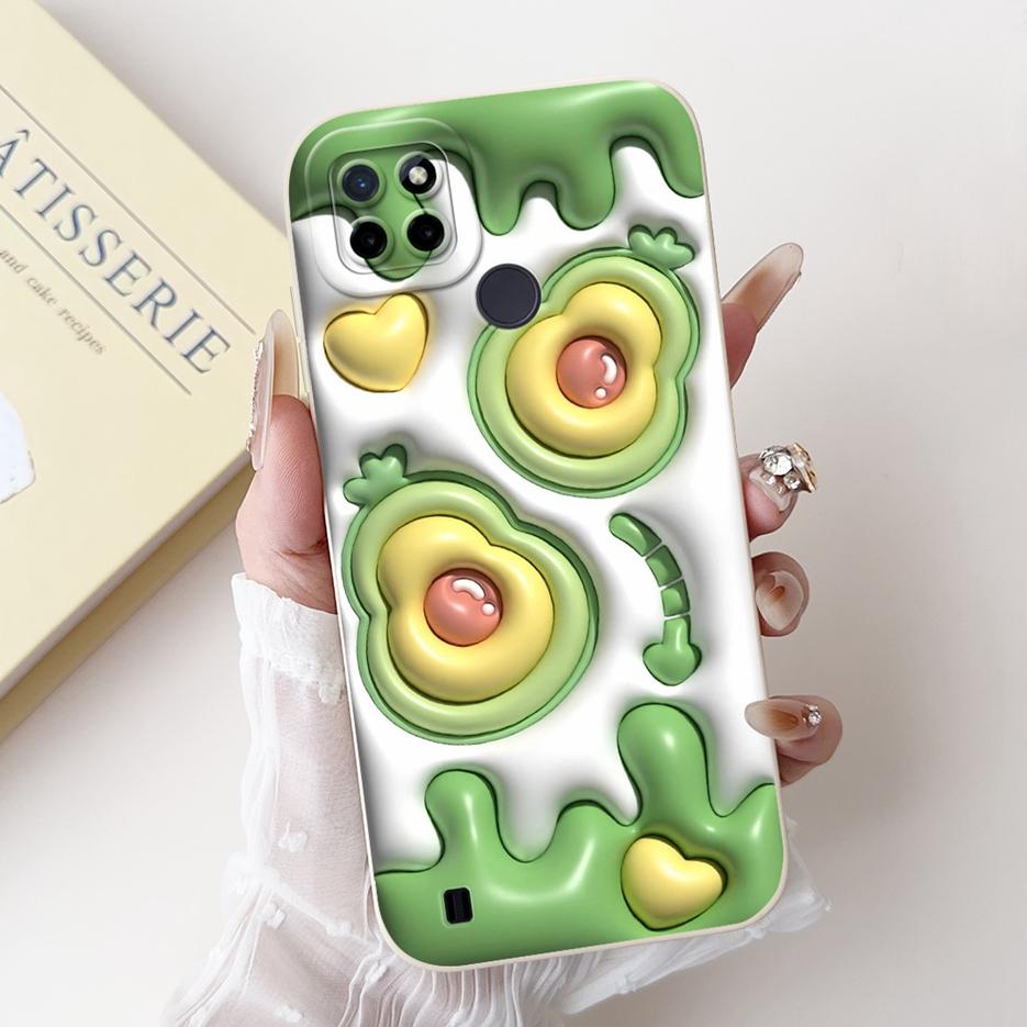 For Realme C21Y C25Y Case Luxury Candy Painted Cover Shockproof Phone Case For Realme C21 C 21 Y RealmeC21Y RealmeC25Y Soft Bags