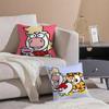 Inspired By Funny BBai Fumas patterns Cushion Cover Pillowcase Short Plush Invisible zipper Room Sofa Cushion Cover