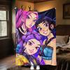 KPop Demon Hunters Plush Blanket Soft Comfortable All Seasons Perfect Sofa Office Naps Outdoor Travel Makes Great Gift